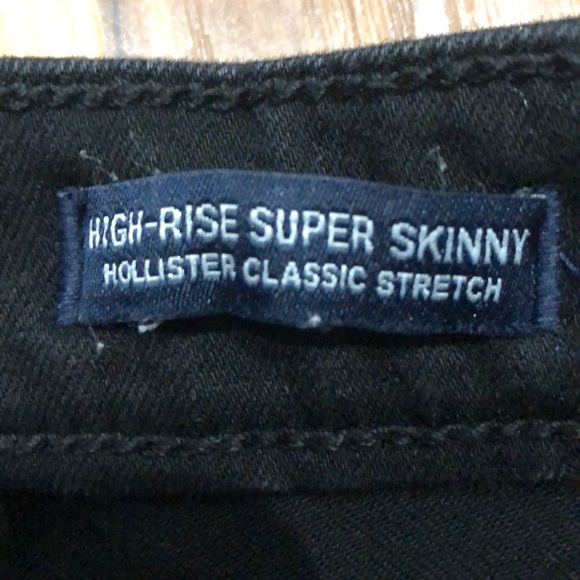 high-rise super skinny black stretch jeans - Picture 5 of 5